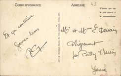 La POSTAL Puy de la VENDIMIA gobierna colosal de Notre Dame De Francia según Bonnassieux