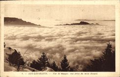 VINTAGE POSTCARD Aix Les Bains Sea Of Clouds Seen from of the Revard Mount