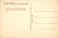 CPA Paris En Flanant Le Conciergerie Et Le Pont Au Change