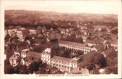 CPA Auxerre Vue Generale Le Lycee De Jeunes Filles
