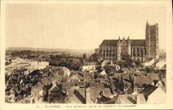 VINTAGE POSTCARD Auxerre View Taken Of the Bell-tower German St