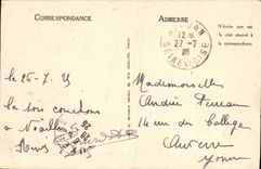 Catedral de la POSTAL de la VENDIMIA de la cámara acorazada de Chartres de Notre Dame bajo tierra