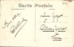 Detalle de Charente Verteuil de la POSTAL de la VENDIMIA del primer panel de la caza famosa para el unicornio