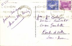 VINTAGE POSTCARD Surroundings of Luchon the Lake Oo