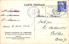 MODERN CARD Drouais Portrait of Alexandre Lenormand d' Etiolles Museum Cognacq Jay