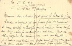 POSTAL Vichy de la VENDIMIA una esquina de los parques grandes al lavabo de los cisnes