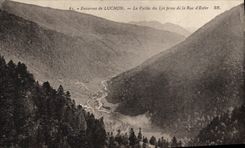 VINTAGE POSTCARD Surroundings of Luchon the valley of the Lily taken of the street of hell