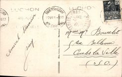 VINTAGE POSTCARD Surroundings of Luchon the valley of the Lily taken of the street of hell