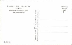 CPM Paris Basilique du Sacre Coeur de Montmartre