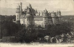 VINTAGE POSTCARD Pierrefonds the castle