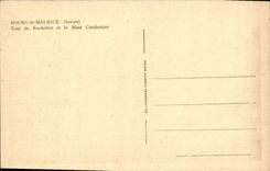 Vuelta del St Mauricio de la ciudad de la POSTAL de la VENDIMIA de Rochefort y del montaje de Combottier