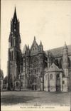 VINTAGE POSTCARD Senlis Western Frontage of the cathedral