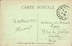 VINTAGE POSTCARD Interior Rochefoucauld of the church