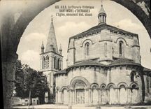 VINTAGE POSTCARD Historical Charente Saint Michel of Entraigues the Church