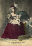 VINTAGE POSTCARD Marie Antoinette and her Children by Vigee Lebrun