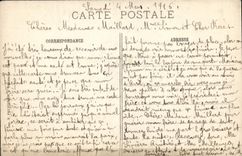 VINTAGE POSTCARD the Rheims Great War the Street St Symphorien after the terrible Militaria bombardments