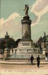 VINTAGE POSTCARD Dijon the Monument of October 30th