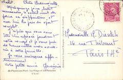 MODERN CARD St Pierre in Port the Beach and Cliffs of Downstream