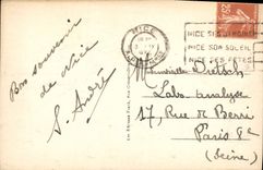 POSTAL Nicy de la VENDIMIA el montaje del boro