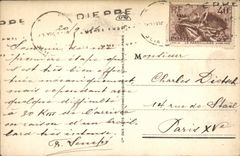 VINTAGE POSTCARD Dieppe View Taken De I' Eglise St Jacques