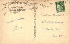 VINTAGE POSTCARD Tulle Square Of the Cathedral and place Emile Zola