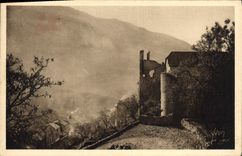 CPA Gorges Du Tarn Sainte Enimie Ruines De I'Ancien Monastere