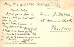 La POSTAL de la VENDIMIA el Jura Touriste Morez los viaductos de las líneas de Morez tiene Andelot y tiene St-Claude