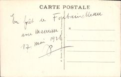 El belvedere de Foret De Fontainebleau Marlotte de la POSTAL de la VENDIMIA de los pinos Gorges con los lobos