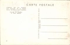 VINTAGE POSTCARD Gorges Of Diosaz Cascades of the bellows and natural bridge