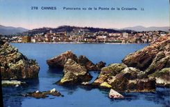 CPA Cannes Panorama Vu De La Pointe De La Croisette