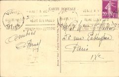 VINTAGE POSTCARD Vichy Room of rest of the Source of the Hospital