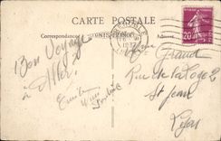 Opinión panorámica de Grenoble de la POSTAL de la VENDIMIA y las montan@as
