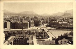 VINTAGE POSTCARD Grenoble View