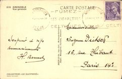 Opinión de Grenoble de la POSTAL de la VENDIMIA