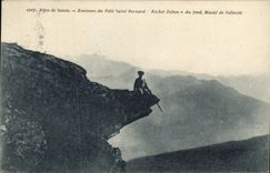 VINTAGE POSTCARD the Alps of Savoy Surroundings of the Small Saint Bernard Rocher Debon At the Massive bottom of Bellecote