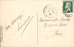 VINTAGE POSTCARD the Alps of Savoy Surroundings of the Small Saint Bernard Rocher Debon At the Massive bottom of Bellecote