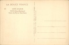 CPA Nice Entree du Port et Mont Boron