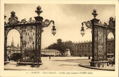CPA Nancy Place Stanislas Grilles Jean Lamour