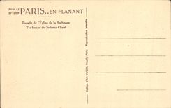CPA Paris En Flanant Facade de l'eglise de la Sorbonne