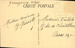 VINTAGE POSTCARD BEaugency View