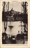 CPA Marseille Notre Dame de la Garde Vue a travers les montants du pont transbordeur