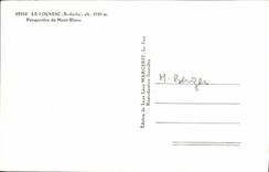 POSTAL MODERNA opinión de Louvesc de Mont Blanc