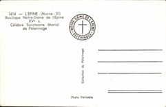 MODERN CARD the Spine Basilica Notre Dame De I' Epine Celebrates Marial Sanctuary of pilgrimage