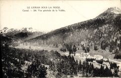 VINTAGE POSTCARD Lioran Under Snow Cantal View of the valley