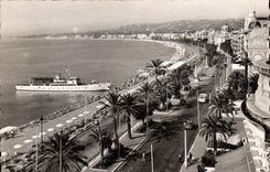 POSTAL de la VENDIMIA la dimensión Niza del azul la caminata del Gallus inglés de la etapa de aterrizaje