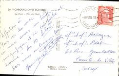 CPM Cabourg Dives Le Port Effet de nuit