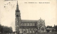 VINTAGE POSTCARD Evreux Church De Navarre