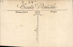 POSTAL Pau de la VENDIMIA el castillo el cuarto de Enrique IV