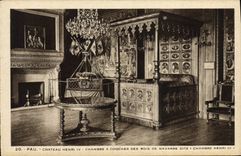 CPA Pau Chateau Henri IV Chambre A Coucher Des Rois De Navarre Dite Chambre d'Henri V
