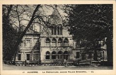 VINTAGE POSTCARD Auxerre Prefecture Old Episcopal Palate